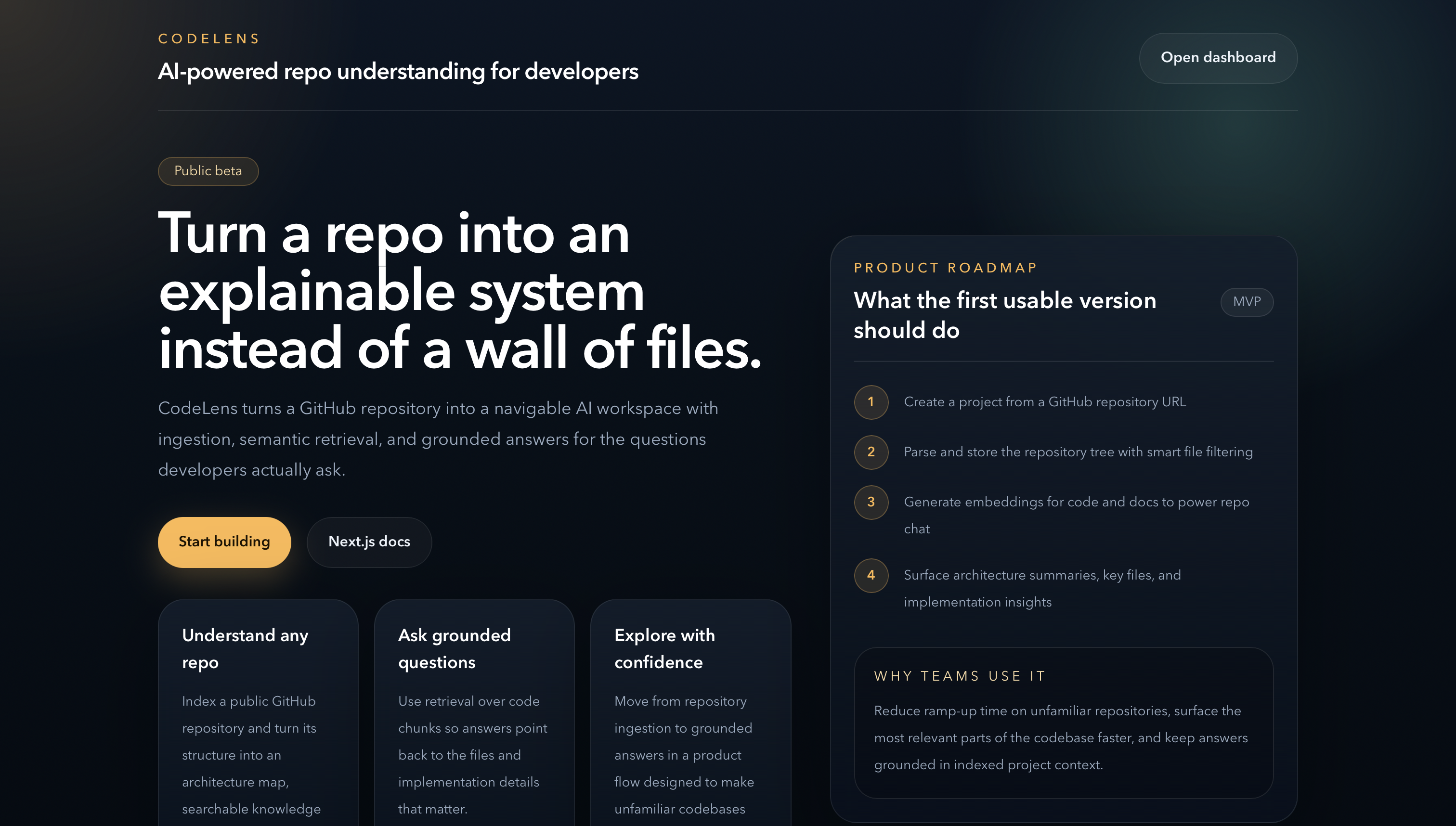 Codelens interface preview